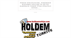 Desktop Screenshot of holdemturkiye.com